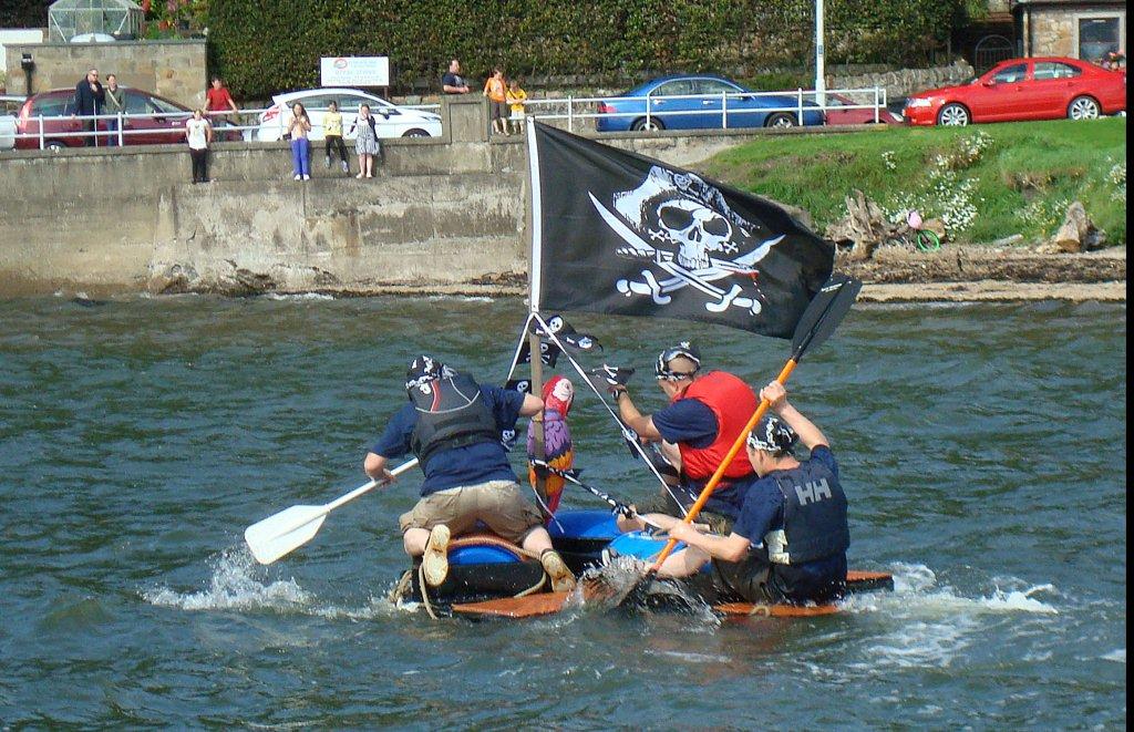 Our boys, Erik, Gavin and George on 'Black Pig'