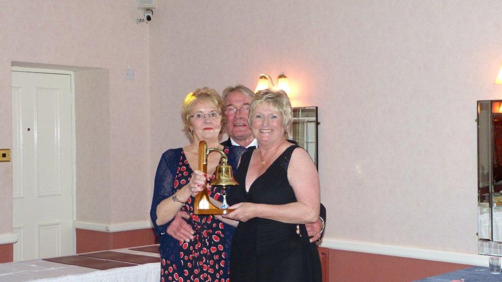 Eva Brockie, Silver Girl collecting the Bell Trophy